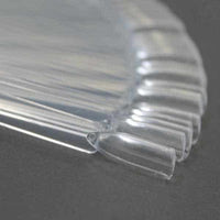 Muestrario de uñas en abanico 50 tips transparente